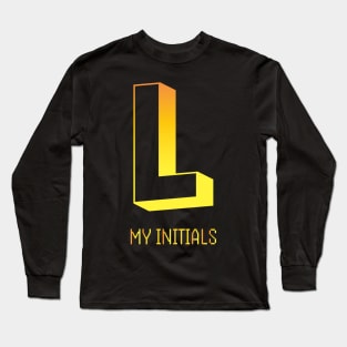 Letter L Letter Art Long Sleeve T-Shirt